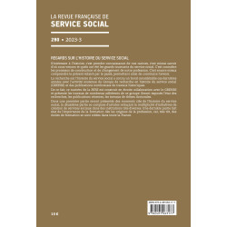 « Regards sur l’histoire du service social » - RFSS n°290