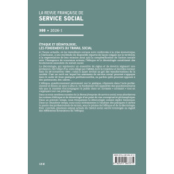 « Éthique et déontologie, les fondements du travail social » - RFSS n°300